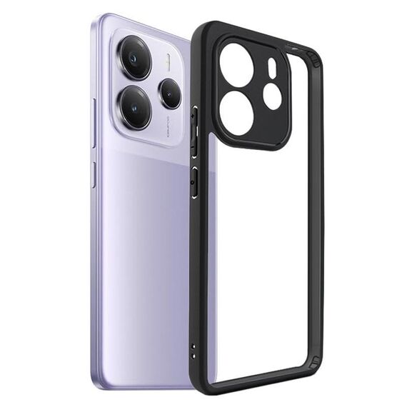 Per Redmi Note 14 4G 163,25 mm Custodia per telefono in TPU ibrida trasparente per PC