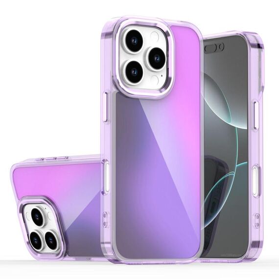Custodia per telefono con placcatura sfumata per iPhone 16 Pro Max (viola)