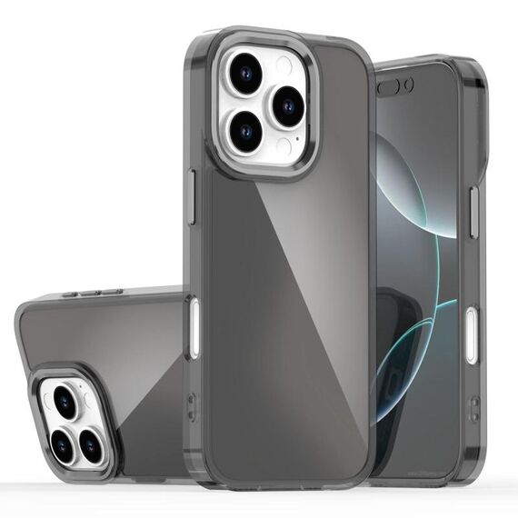 Per iPhone 16 Pro Custodia per telefono con placcatura sfumata scolorita (nero)