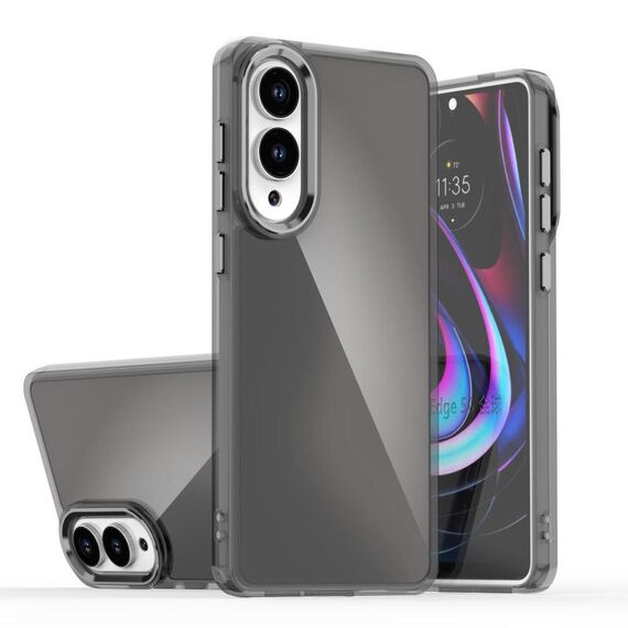 Per Samsung Galaxy S25 Edge 5G Custodia per telefono con placcatura sfumata scolorita (nero)