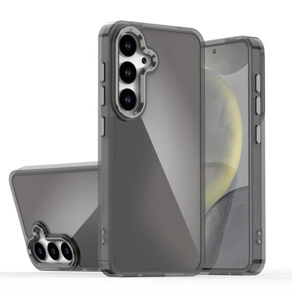 Per Samsung Galaxy S25 5G Custodia per telefono con placcatura sfumata e scolorimento (nero)