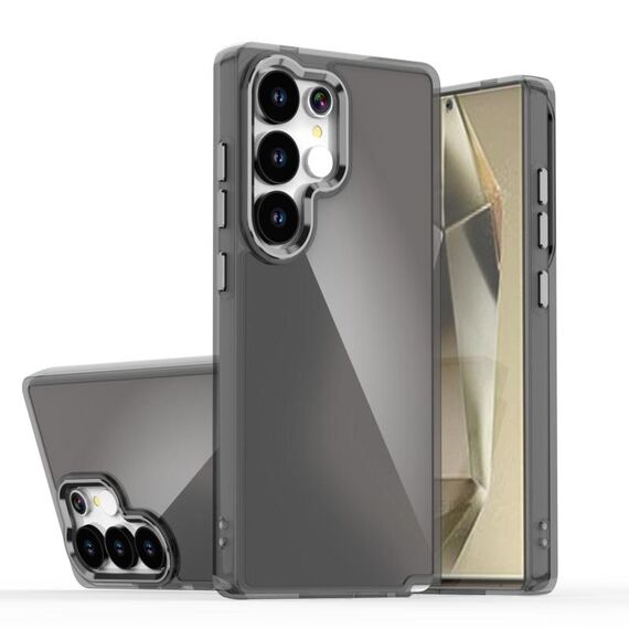 Per Samsung Galaxy S24 Ultra 5G Custodia per telefono con placcatura sfumata scolorita (nero)