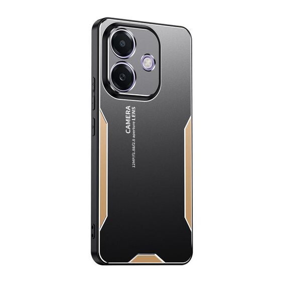 Per OPPO A5 Pro Global Blade Series Custodia per telefono in metallo ibrida in TPU (oro)