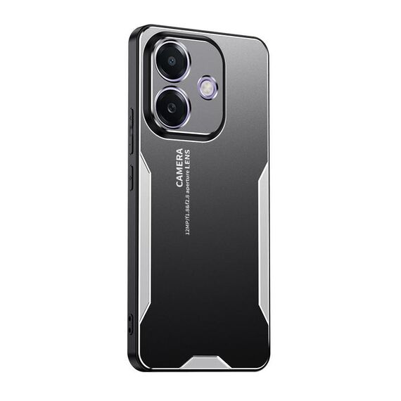 Per OPPO A5 Pro Global Blade Series TPU Hybrid Metal Phone Case (Argento)
