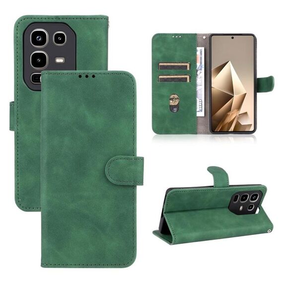 Per Infinix Note 50 Pro 4G Custodia in pelle magnetica con chiusura magnetica (verde)