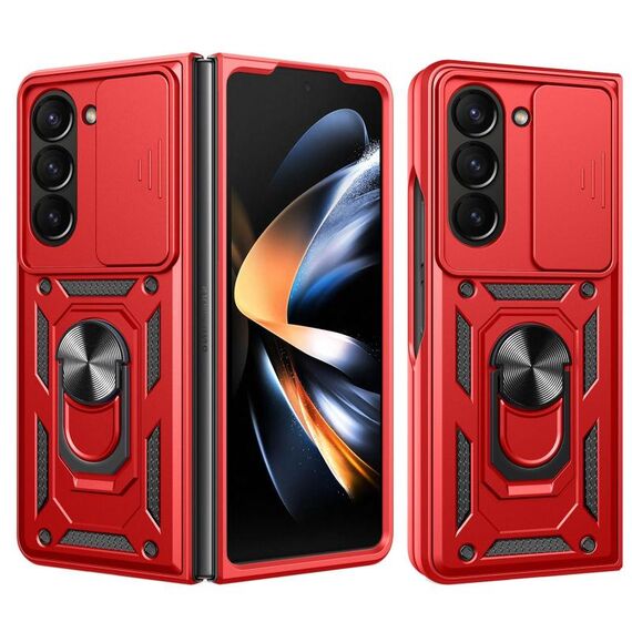 Per Samsung Galaxy Z Fold7 Custodia per fotocamera scorrevole TPU+PC (rosso)