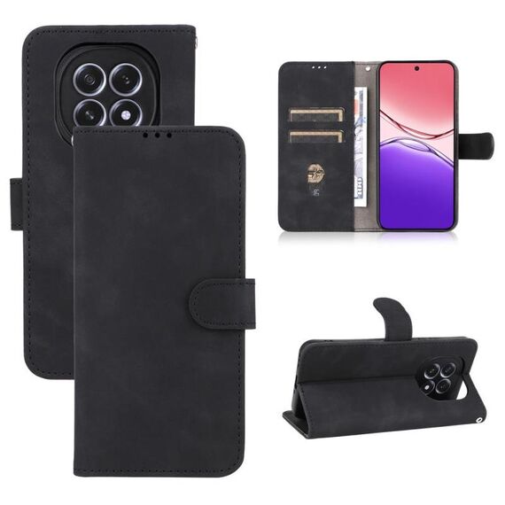 Per OPPO F29 5G Custodia per telefono in pelle magnetica Global Skin Feel Flip (nero)