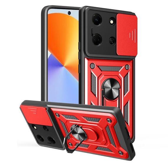 Per Infinix Note 30 5G Custodia per fotocamera scorrevole TPU+PC (rosso)