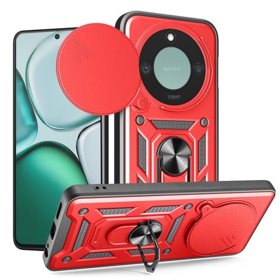Per Honor X9c Smart Sliding Camera Cover Design TPU+PC Custodia per telefono (rosso)
