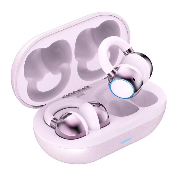 F11 Auricolare Bluetooth wireless a conduzione ossea con gancio auricolare (rosa)