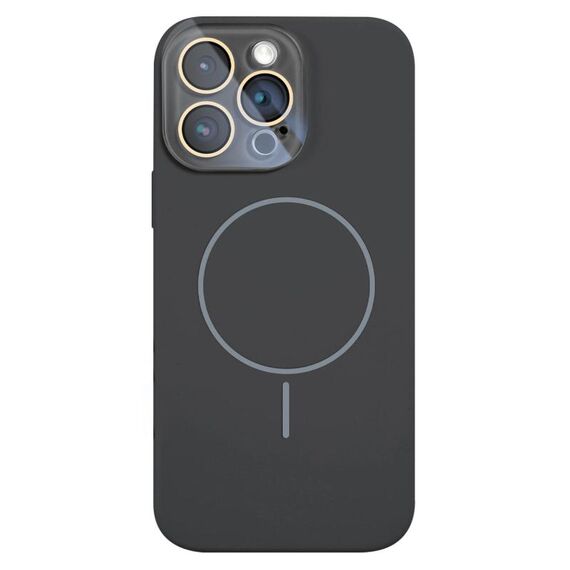 Per iPhone 13 Pro Custodia sottile in silicone liquido MagSafe Circle (grigio grafite)