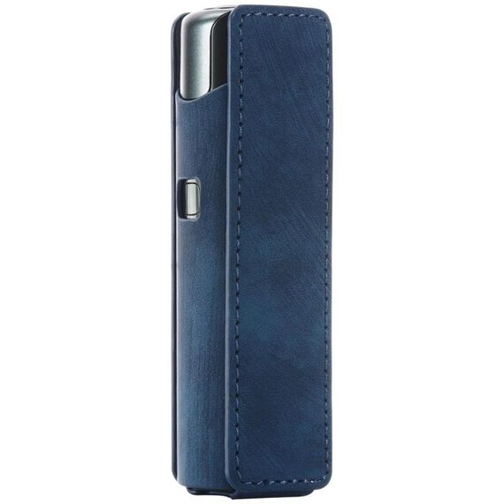 Per lil Solid 3.0 Custodia per sigaretta elettronica in pelle PU retrò smerigliata (blu)