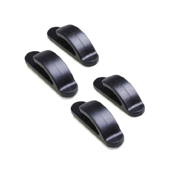 4 pezzi / set ganci adesivi multifunzionali semplici nascosti per seggiolino auto (nero)