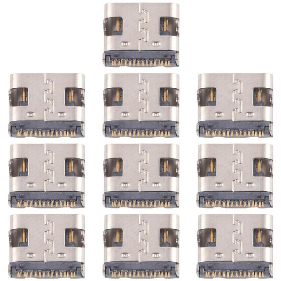 10 connettori originali per porta di ricarica a 12 pin, modello: pin di contatto a doppia fila
