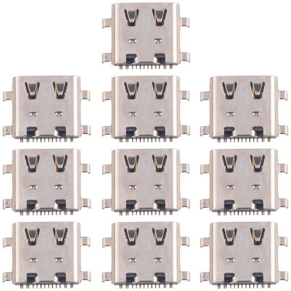 10 connettori originali per porta di ricarica a 12 pin, modello: 4 pin non a molla