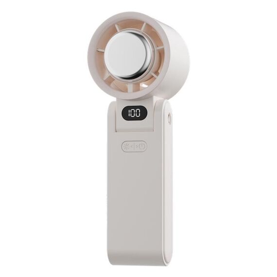 Ventilatore portatile pieghevole con impacco di ghiaccio intelligente Y19 (bianco)
