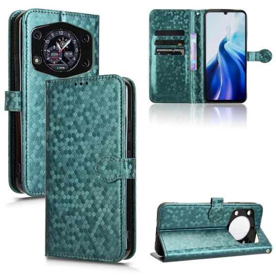 Custodia in pelle con trama a nido d'ape per Cubot A30 (verde)