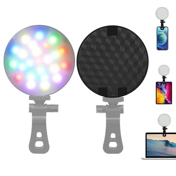 GZ-669 Luce di riempimento portatile rotonda a colori (luce RGB)