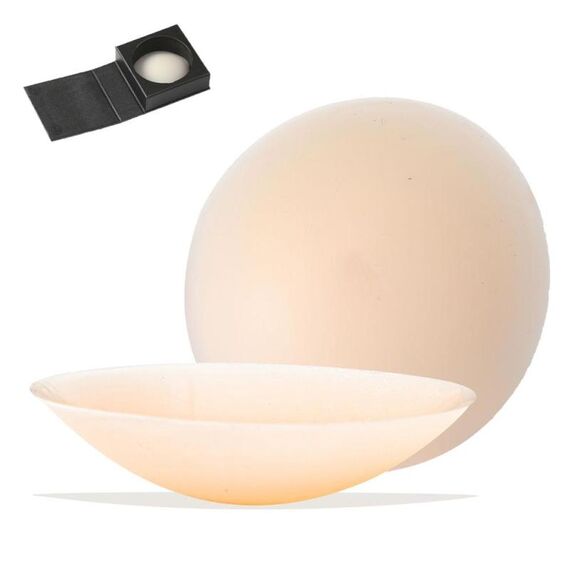 Adesivi invisibili anti-urto in silicone traspirante ultrasottile autoadesivi per il seno, dimensioni: 8 cm, pelle scura (scatola magnetica)