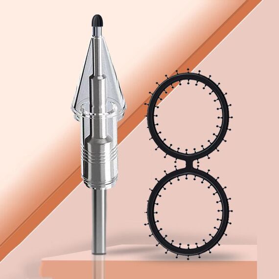 Punta di ricambio per penna Xiaomi Smart Pen di seconda generazione, con punta smorzata e 2 cerchi, cappuccio trasparente