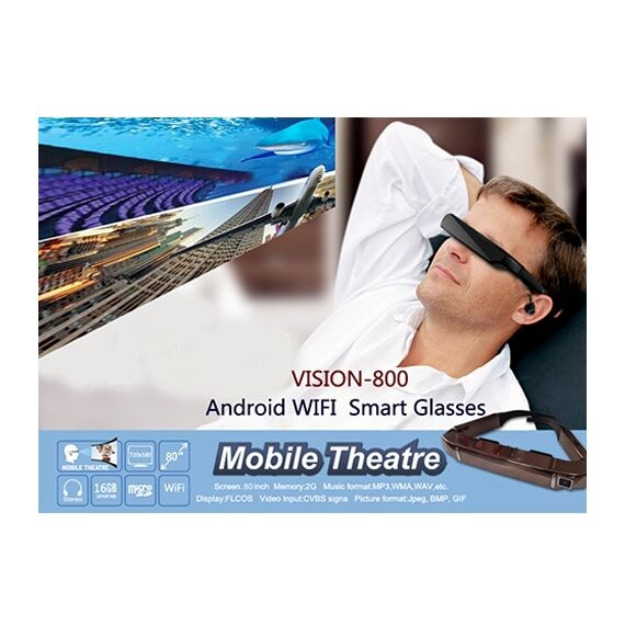 Vision-800 Android 4.4 VR 3D con fotocamera 5MP WiFi Bluetooth scheda TF DS4420 6922704951782