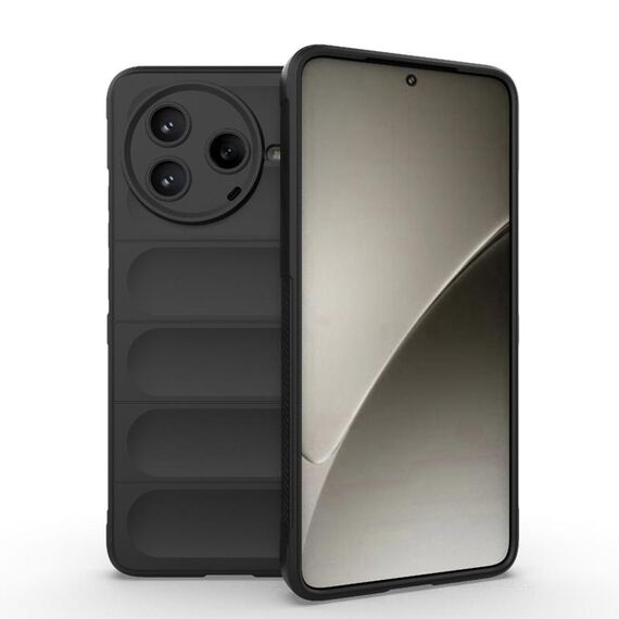 Custodia in TPU + flanella Magic Shield per Redmi K80 5G / Xiaomi Poco F7 Pro (nera)