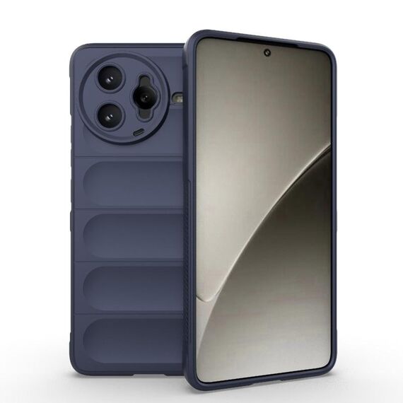 Custodia in TPU + flanella Magic Shield per Redmi K80 Pro 5G (blu scuro)