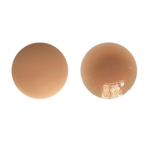 Adesivi in ​​silicone anti-urto invisibili ultrasottili per il seno, dimensioni: 8 cm (pelle di grano)