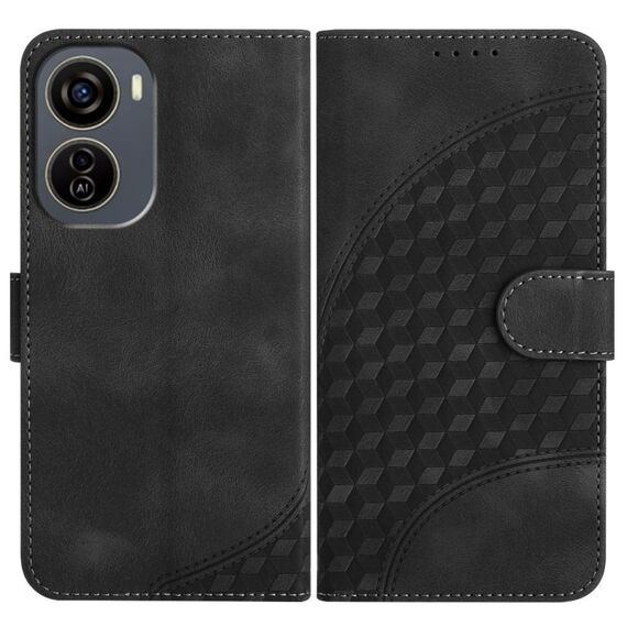 Custodia in pelle con stampa a testa di elefante e cordino per ZTE Blade V50 Design 5G / Nubia Neo 5G YX0060 (nero)