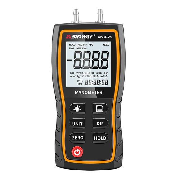 SNDWAY SW-512A Manometro differenziale digitale portatile Tester di pressione negativa