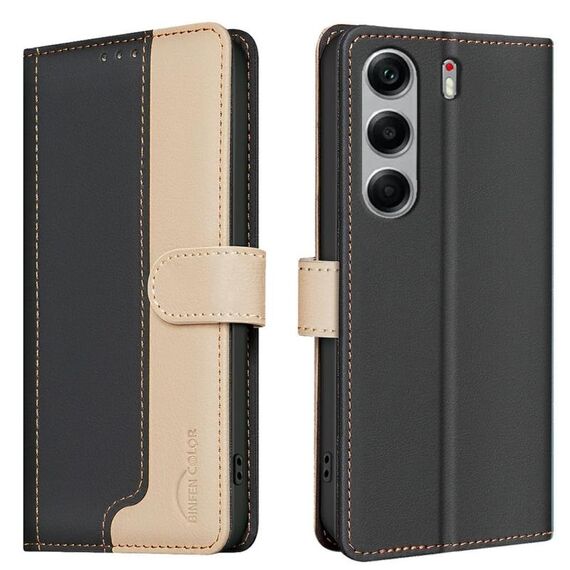 Custodia antifurto RFID in pelle per Tecno Camon 40 (nero)