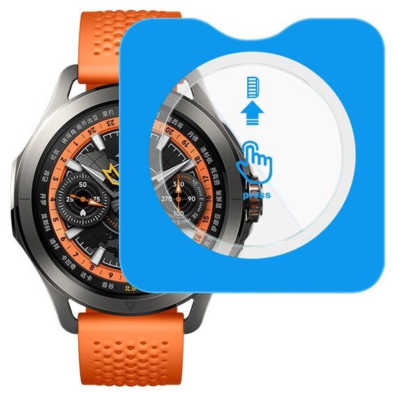 Per Xiaomi Watch S4 Sport Pellicola per orologio in vetro temperato Imak, versione autoposizionante