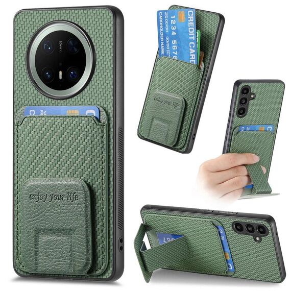 Custodia pieghevole in fibra di carbonio per Huawei Mate 70 (verde)