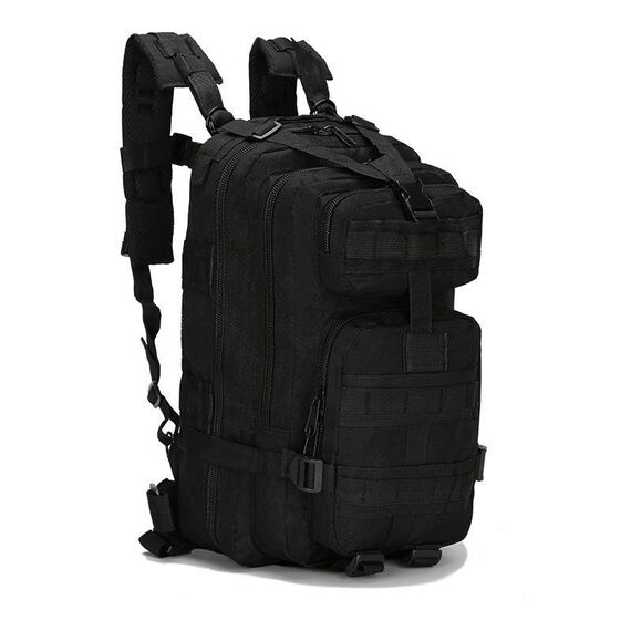 Attrezzatura per allenamento all'aperto, zaino da campeggio, borsa a tracolla sportiva, borsa da alpinismo 3P (nera)