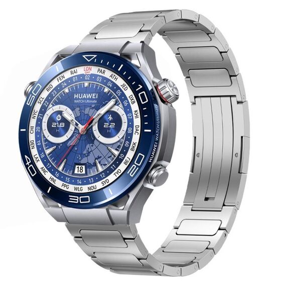 Per Huawei Watch Ultimate 22mm cinturino in lega di titanio a forma di I (argento)
