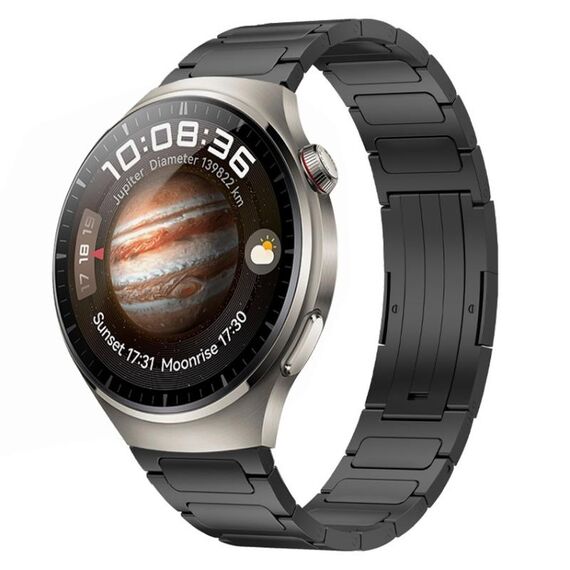 Per Huawei Watch 4 cinturino in lega di titanio a forma di I da 22 mm (nero)