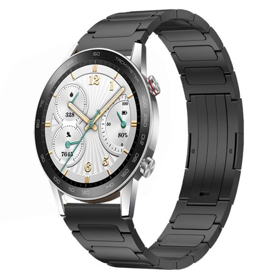 Per Honor Watch GS 3i 22mm cinturino in lega di titanio a forma di I (nero)