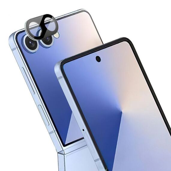 Per Samsung Galaxy Z Flip7 5G imak Pellicola per lente in vetro integrata ad alta definizione, versione nera