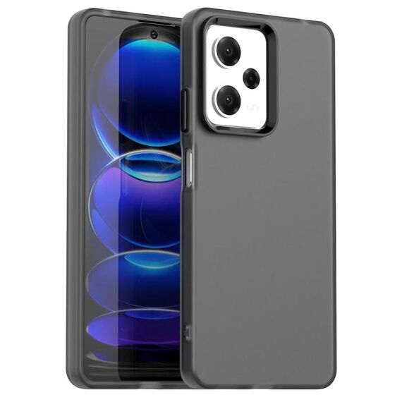 Custodia antiurto in TPU ibrida per PC per Redmi Note 12 Pro 5G Global Candy (nera)