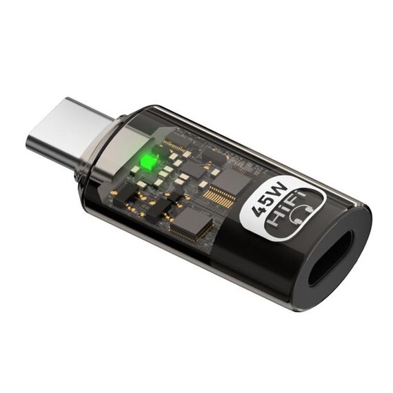 Adattatore completo da 45 W a 8 pin di tipo C (nero)