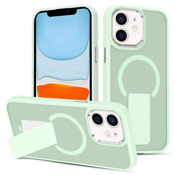 Custodia per iPhone 11 con supporto invisibile e MagSafe (verde)
