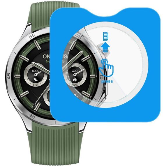 Per OnePlus Watch 3 Pellicola per orologio in vetro temperato imak, versione autoposizionante