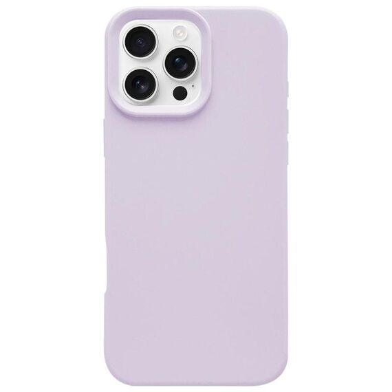 Custodia per iPhone 16 Pro in silicone liquido imitazione Dopamine Simple (viola fagiolo)