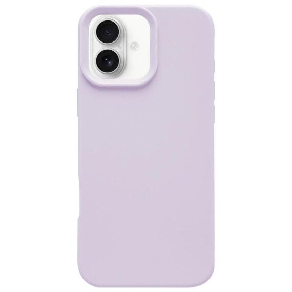 Custodia per iPhone 16 Plus in silicone liquido imitazione Dopamine (viola fagiolo)