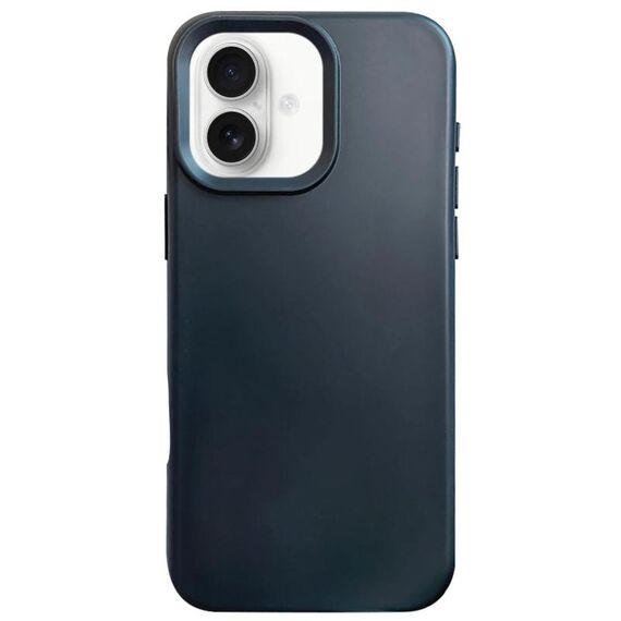 Custodia per telefono in silicone liquido imitazione Dopamine per iPhone 16 Plus (nero)