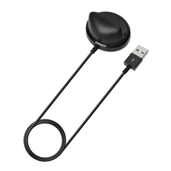 Per Samsung Gear Fit2 / Fit2 Pro xDfind Interfaccia USB Smart Watch Base di ricarica wireless TPE (nero)