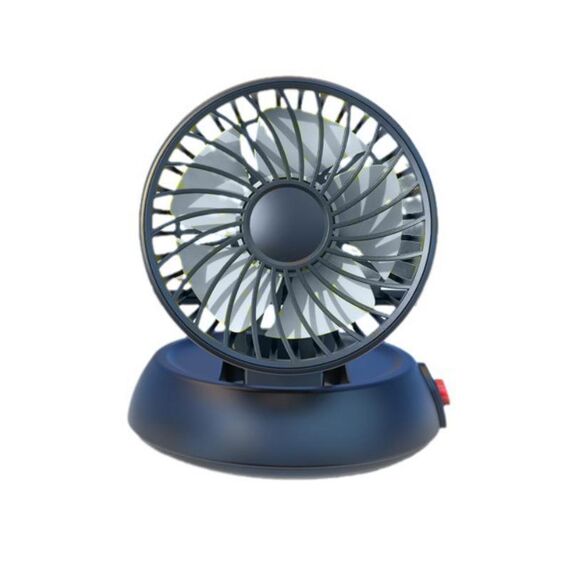 Ventilatore pieghevole ad alta velocità regolabile a tre velocità per auto (bianco 5V USB)