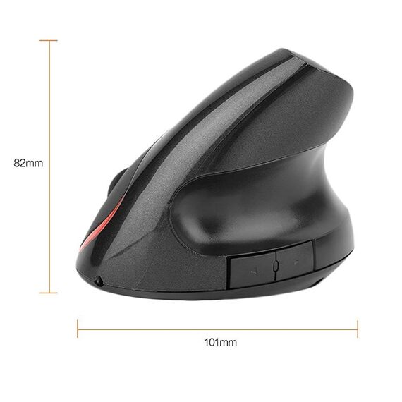 Mouse wireless verticale HXSJ A889 6 tasti 2400 DPI 2,4 GHz ricaricabile nero EDA004319401A 6922117033573Mouse wireless verticale HXSJ A889 6 tasti 2400 DPI 2,4 GHz ricaricabile nero EDA004319401A 6922117033573
