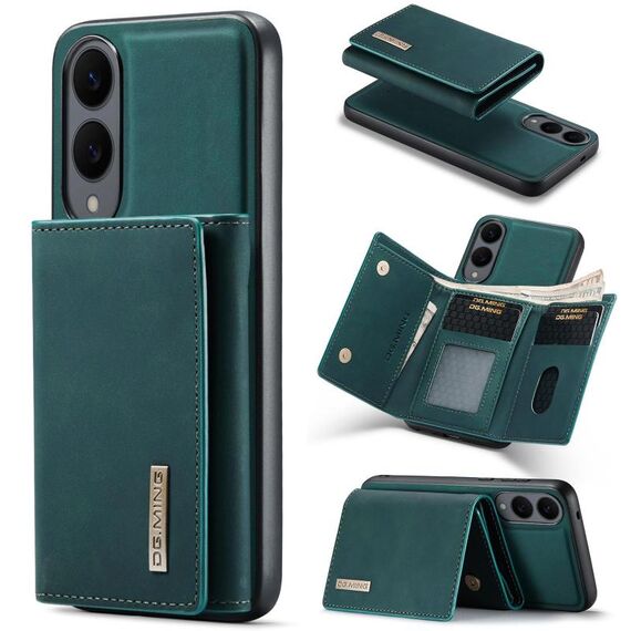 Portafoglio multi-carta DG.MING M1 Series per Samsung Galaxy S25 Edge 5G + custodia magnetica (verde)