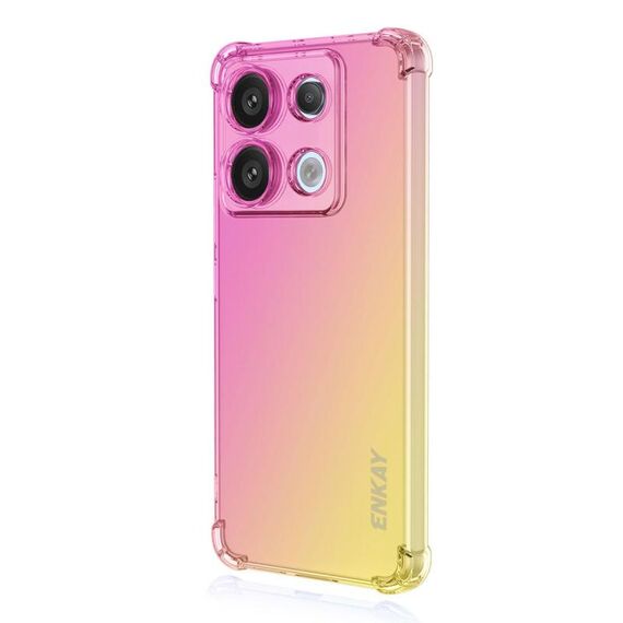 Custodia in TPU con airbag sfumato Hat-Prince di ENKAY per Redmi Note 14S 4G (oro rosa)